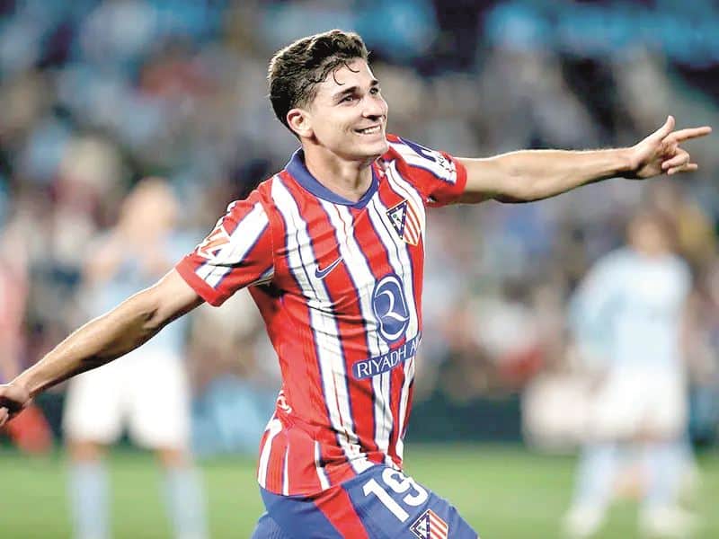 Julián Álvarez da triunfo al Atlético antes del derbi ante Real Madrid