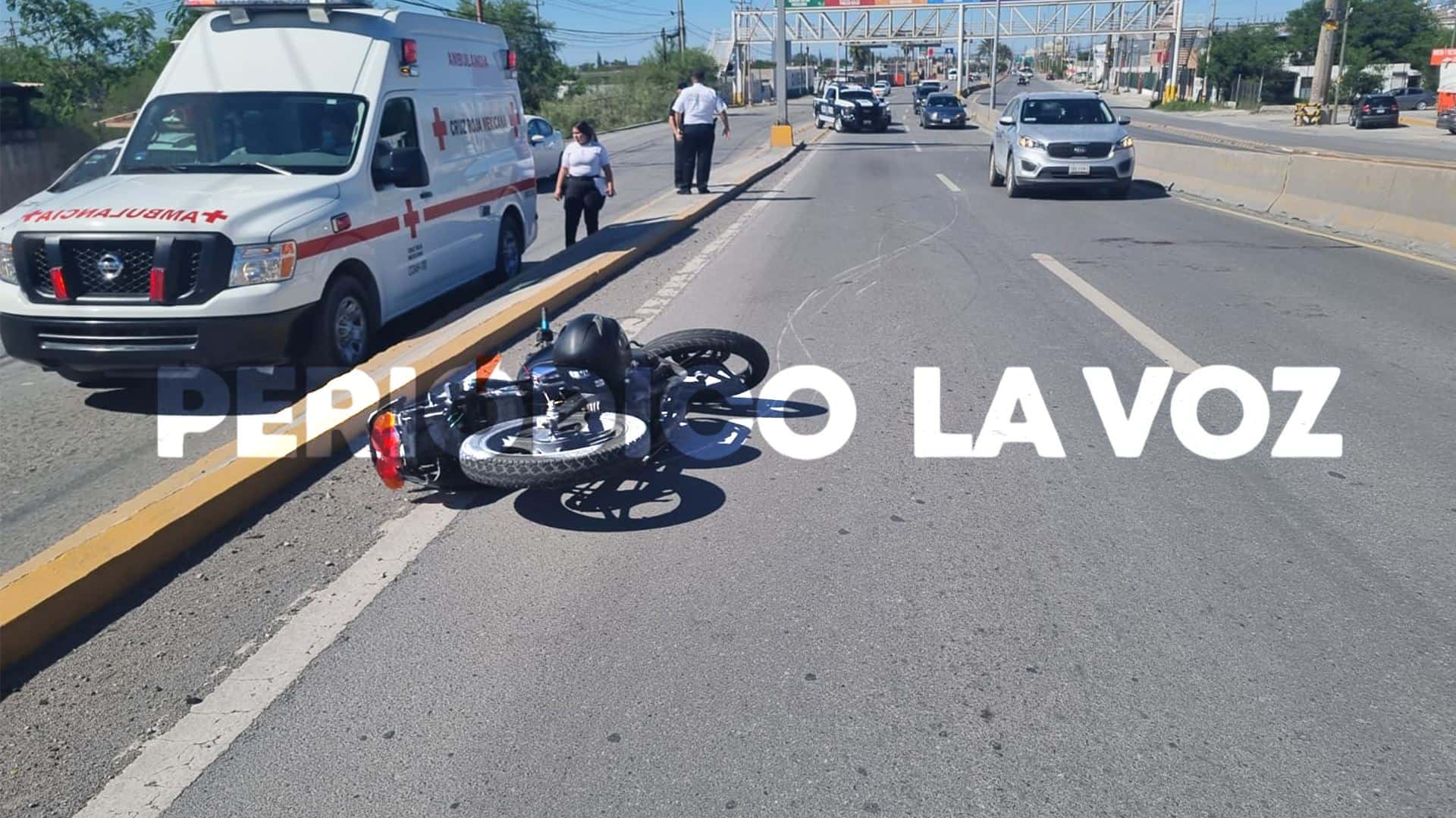 Acaba motociclista  como Santo Cristo