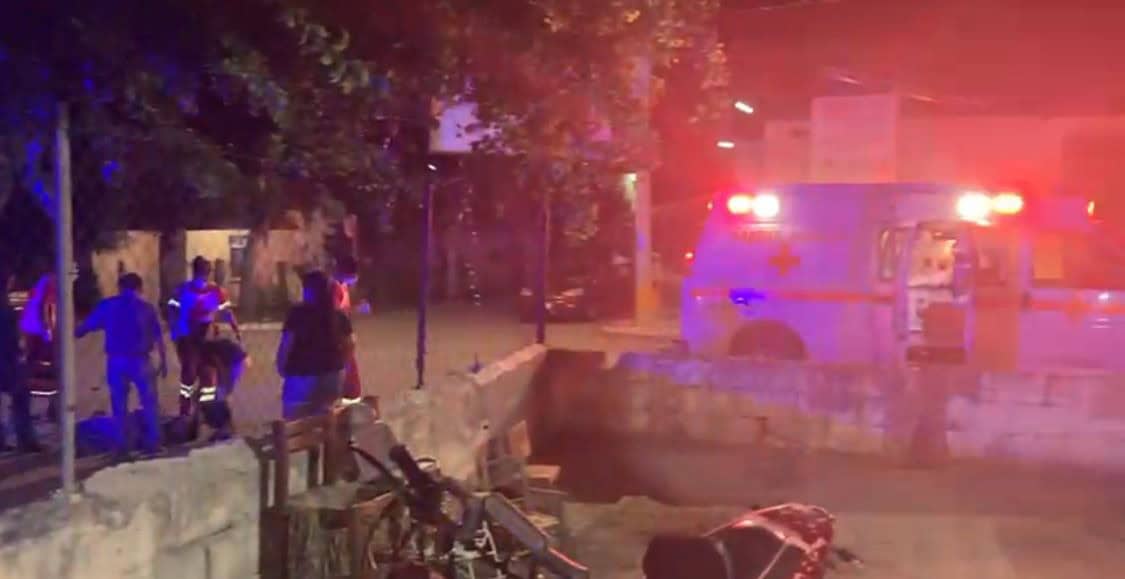 El lesionado fue trasladado a un hospital de Palaú.