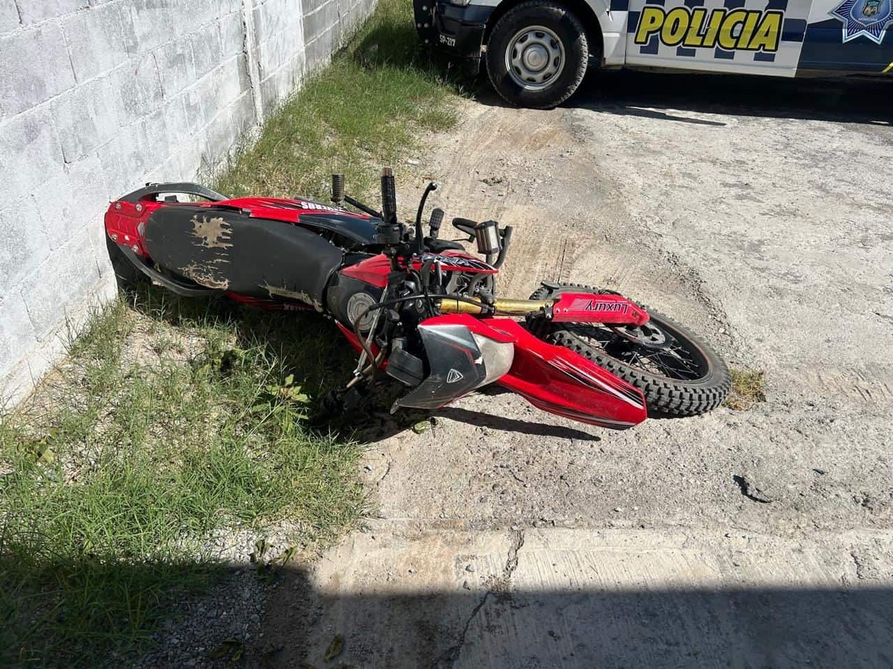 Localizan  motocicleta  abandonada