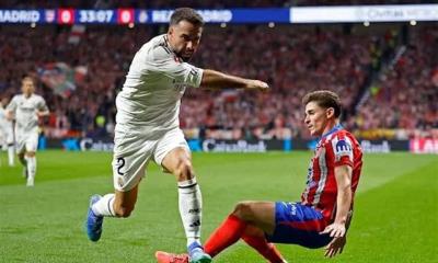 Atlético empata agónicamente ante Real Madrid 