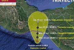 Se forman depresión tropical en costas de México