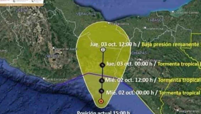 Se forman depresión tropical en costas de México