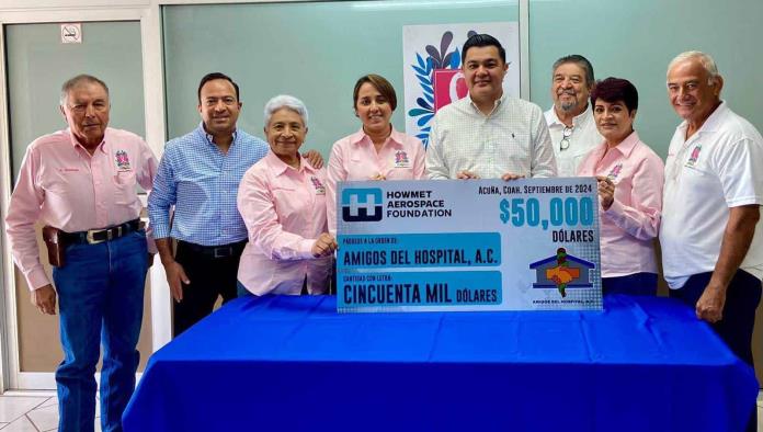 Recibe HGZ donación de la Fundación Howmet