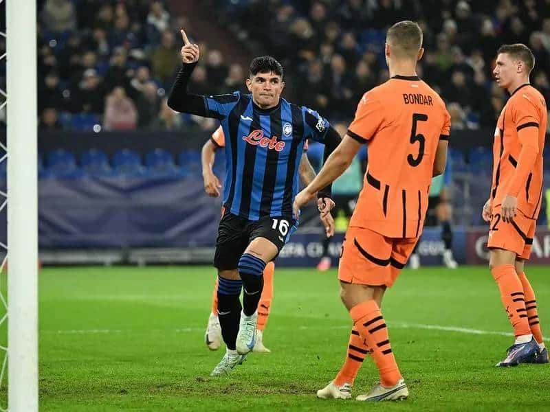 Atalanta firma goleada sobre Shakhtar Donetsk en Champions