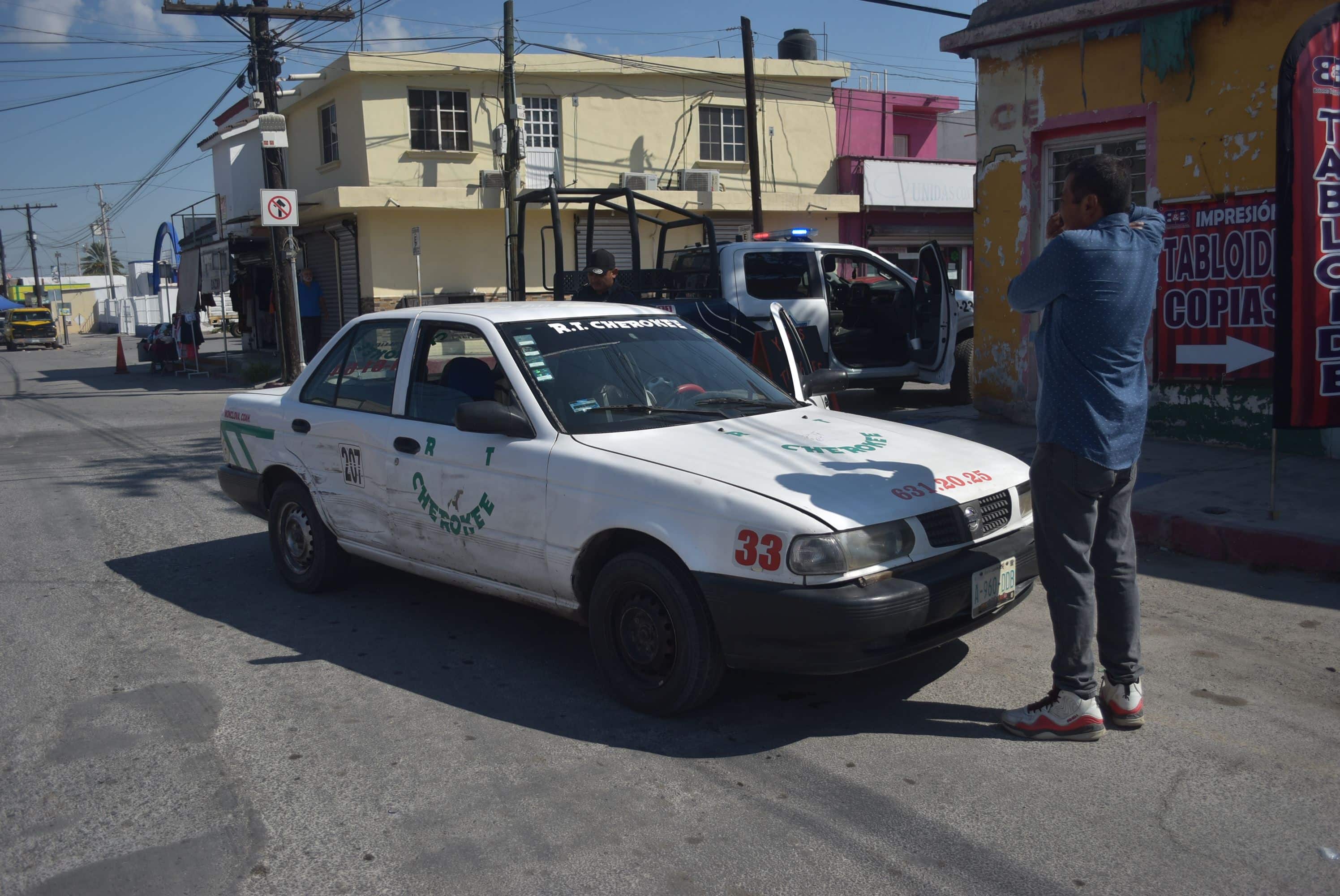 Se ´estampa´ en taxi