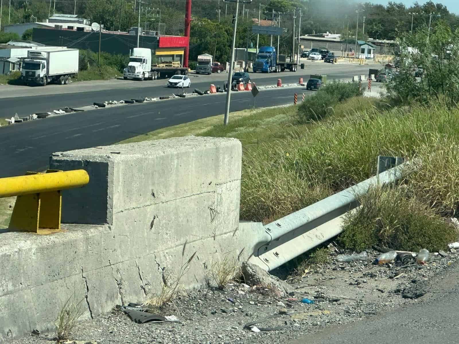 Alertan sobre deterioro en puente de la carretera 57 en Allende