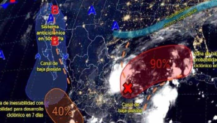 Formación ciclónica dejará lluvias en estos estados