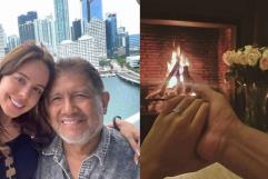 Juan Osorio se compromete con su novia 38 años menor que él