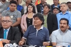 Seguidores de Evo Morales amenazan con guerra si es arrestado