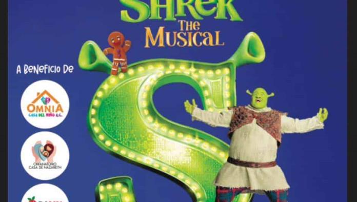 Invitan a la comunidad a disfrutar de Shrek, el Musical en beneficio de causas sociales