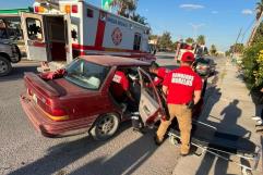 Accidente Vial en Boulevard Oscar Flores Tapia Deja Una Persona Lesionada