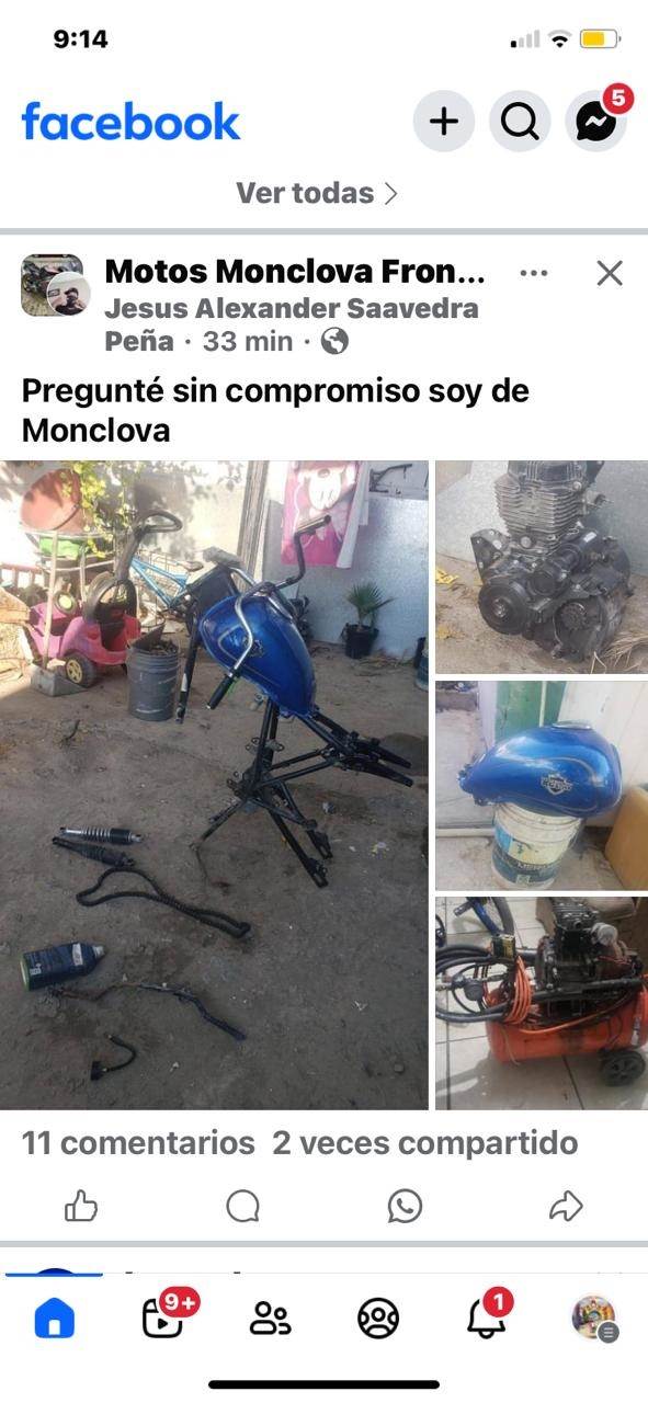 Recupera partes de moto robada