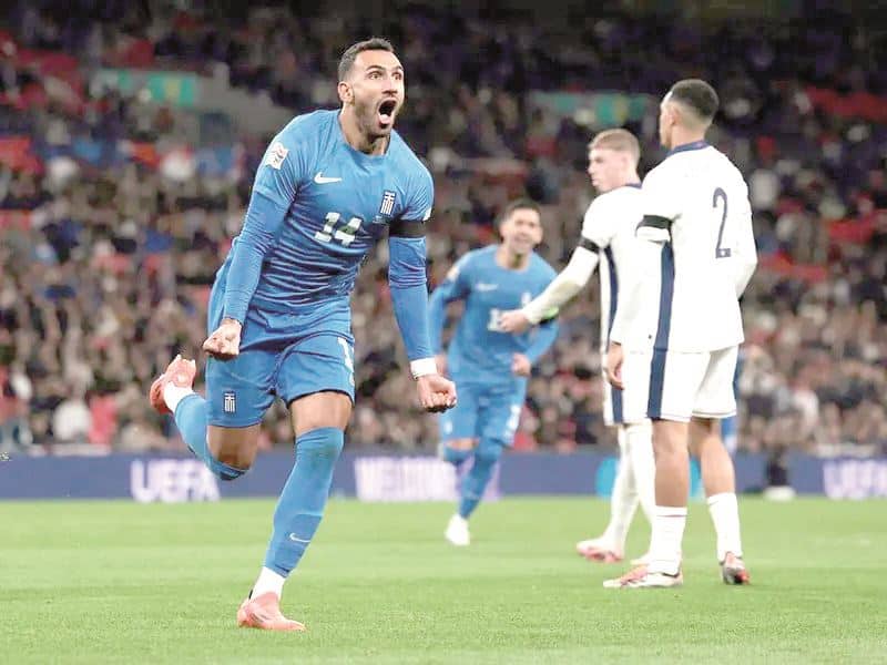 Histórica derrota en Wembley: Grecia da cuenta de Inglaterra.