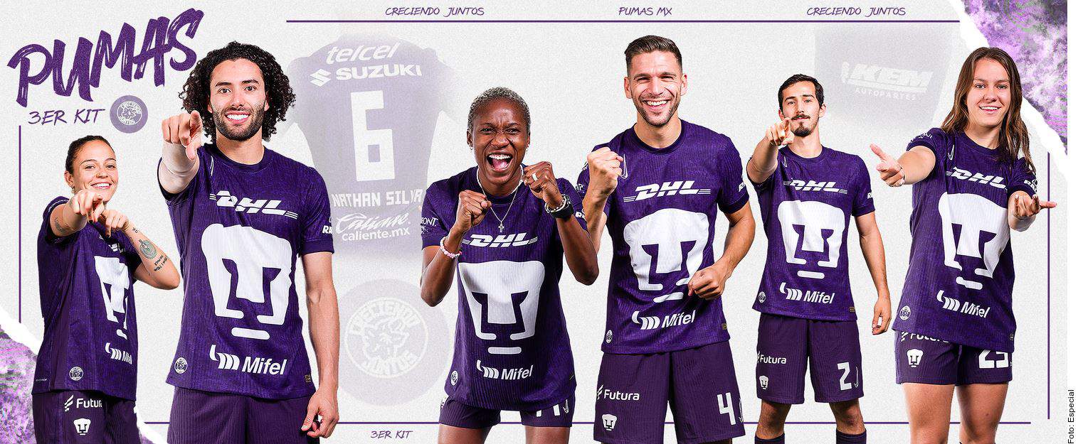 Presenta Pumas su tercer uniforme para el Apertura 2024 