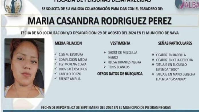 Encuentran a Joven Desaparecida de Nava en Centro de Rehabilitación de Hidalgo