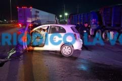 Persecución policial termina en aparatoso choque