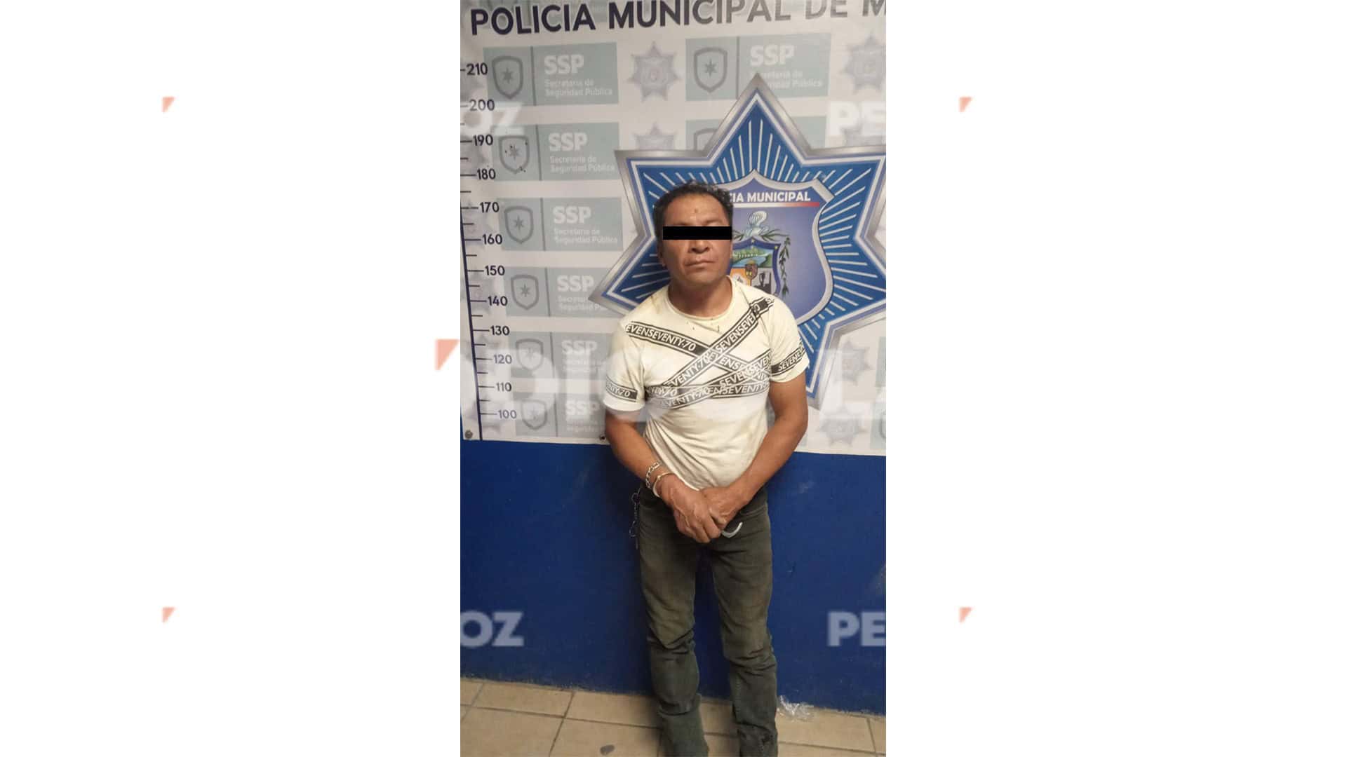 El detenido se identificó como Rodolfo Valentín García Bustos.