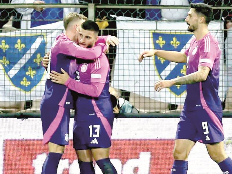 Alemania domina el Grupo 3 de la Nations League con 7 de 9 puntos; su siguiente partido será en casa ante Países Bajos.