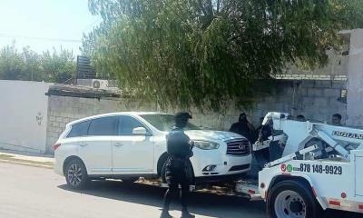 Recuperan Camioneta Infiniti QX60 robada 