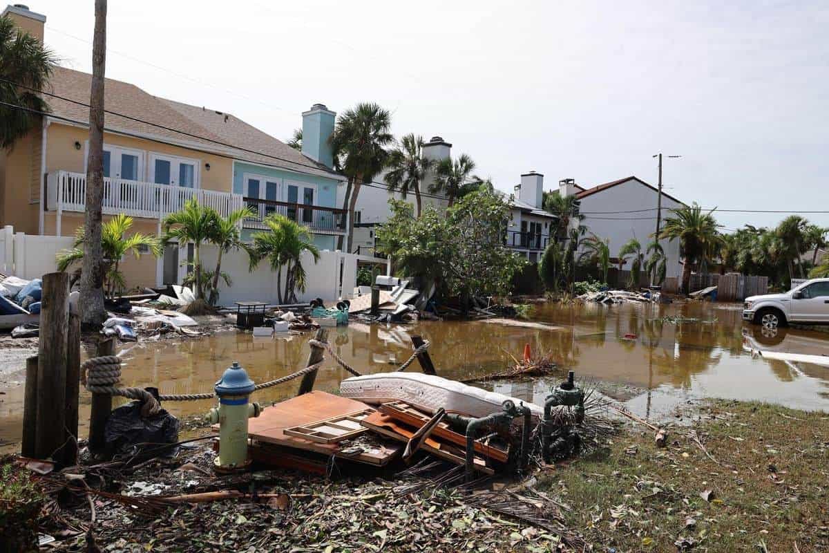 En Florida (Estados Unidos) todo quedó devastado.