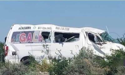 Diez lesionados en choque en la carretera 57