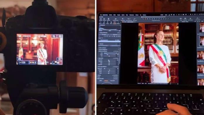 Claudia Sheinbaum revela su primera fotografía oficial como presidenta de México