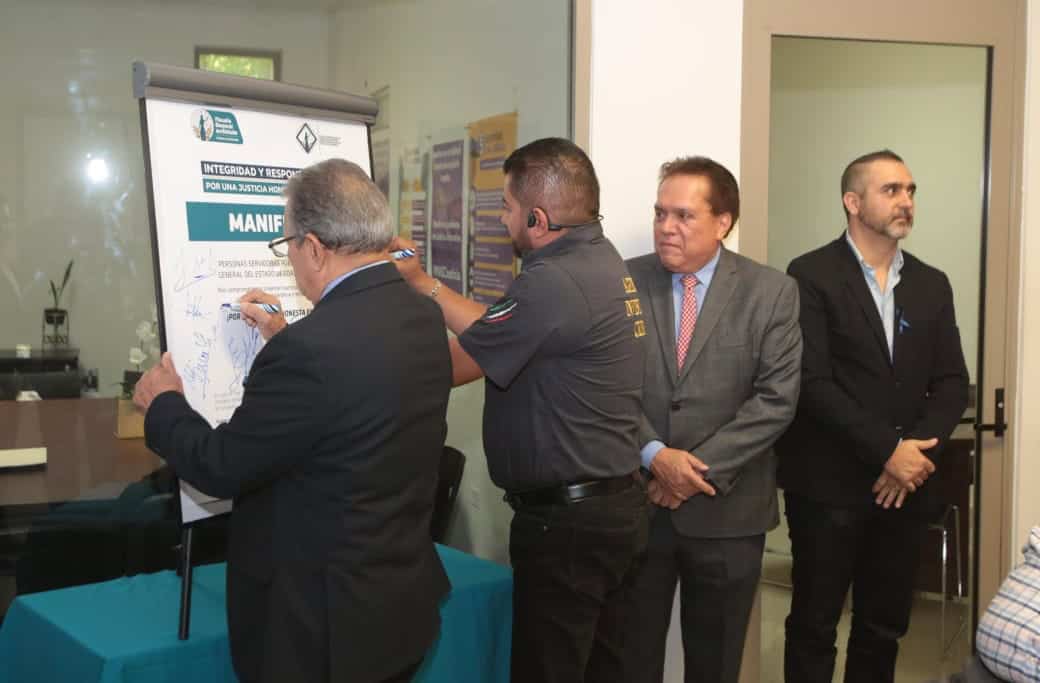 La Fiscalía General del Estado de Coahuila lanzó una cruzada en favor de la integridad y la responsabilidad.