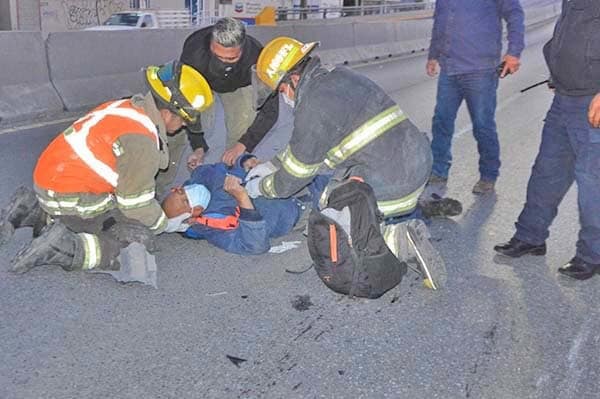 Ramiro Sánchez quedó con secuelas irreversibles en su pierna derecha luego de accidente.