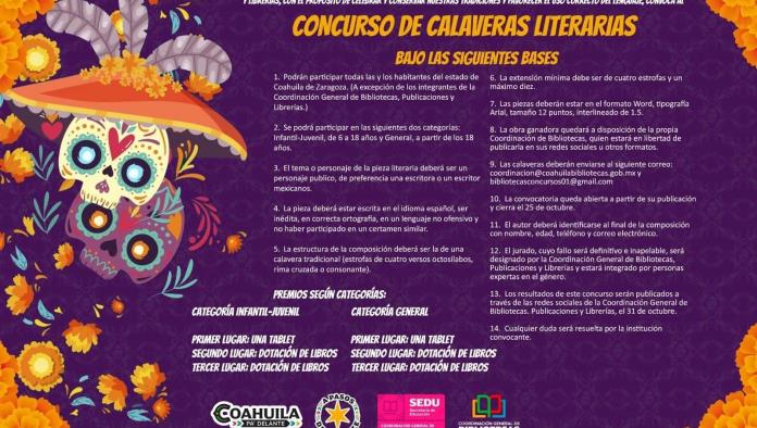 Convocan a concurso de calaveras literarias