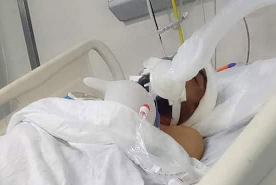 Pablo Eduardo Zertuche Tijerina se recupera en el hospital general de Nueva Rosita.
