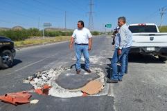 Alerta hundimiento en libramiento