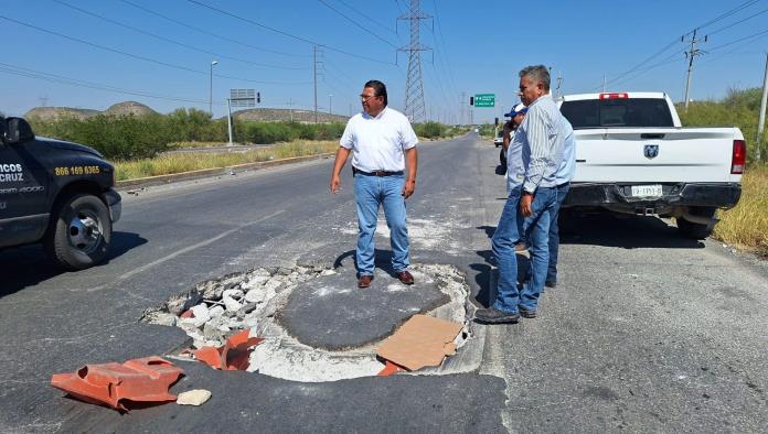 Alerta hundimiento en libramiento