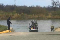 Flota Cuerpo en el río Bravo en la Rampa del Shelby Park