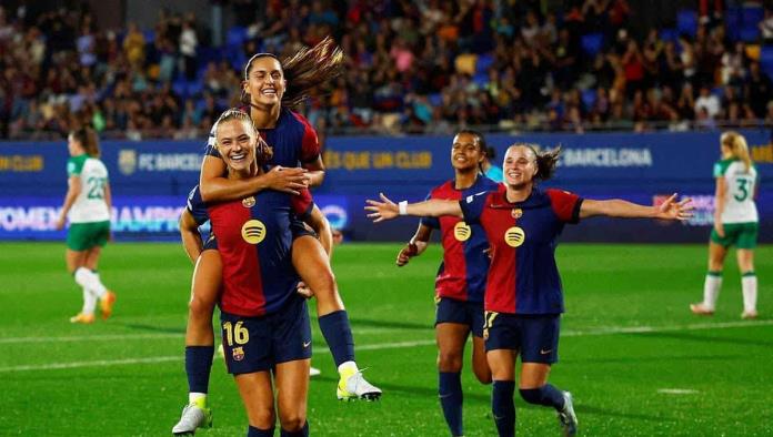 El Barcelona femenil se da un festín