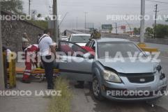 Lesiona a esposa en fuerte choque