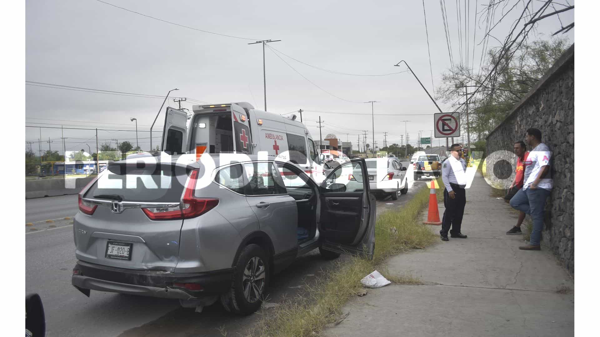 Lesiona a esposa en fuerte choque