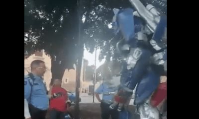 Policía es investigado tras discutir con Optimus Prime en Mérida