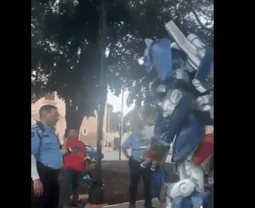 Policía es investigado tras discutir con Optimus Prime en Mérida