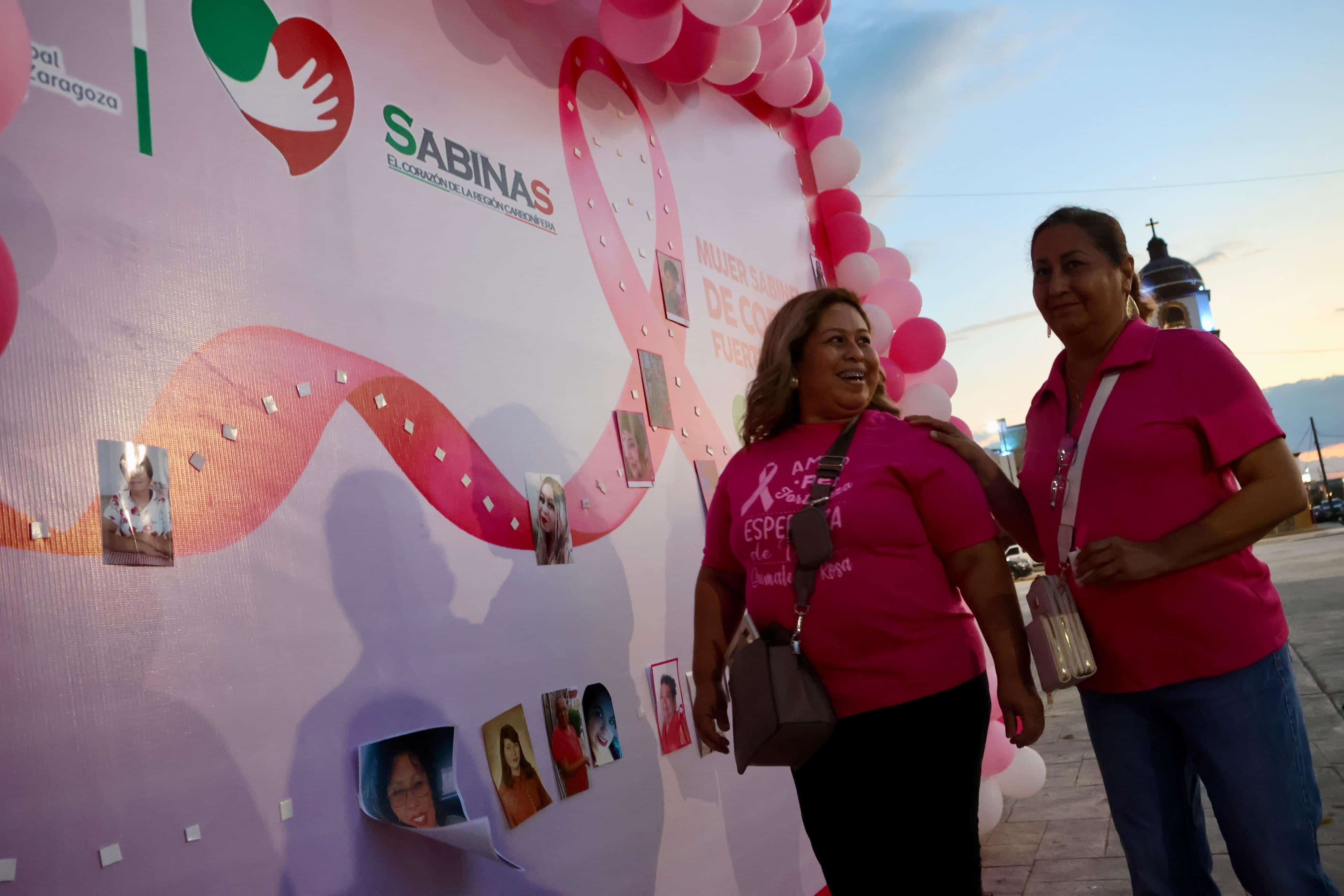 En Sabinas reconocen con Memorial a mujeres resilientes que han enfrentado al cáncer