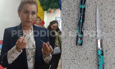 Ingresan navajas en forma de bolígrafos a escuelas