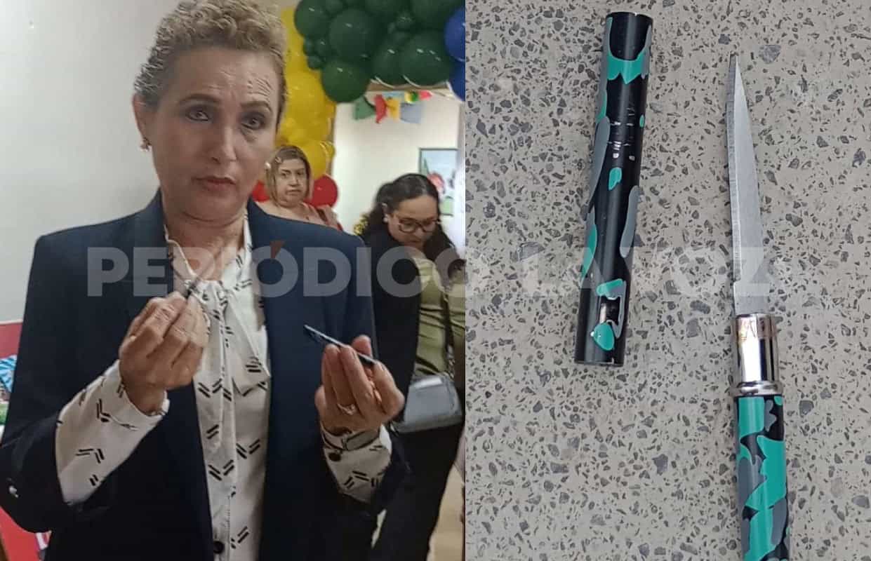 Ingresan navajas en forma de bolígrafos a escuelas