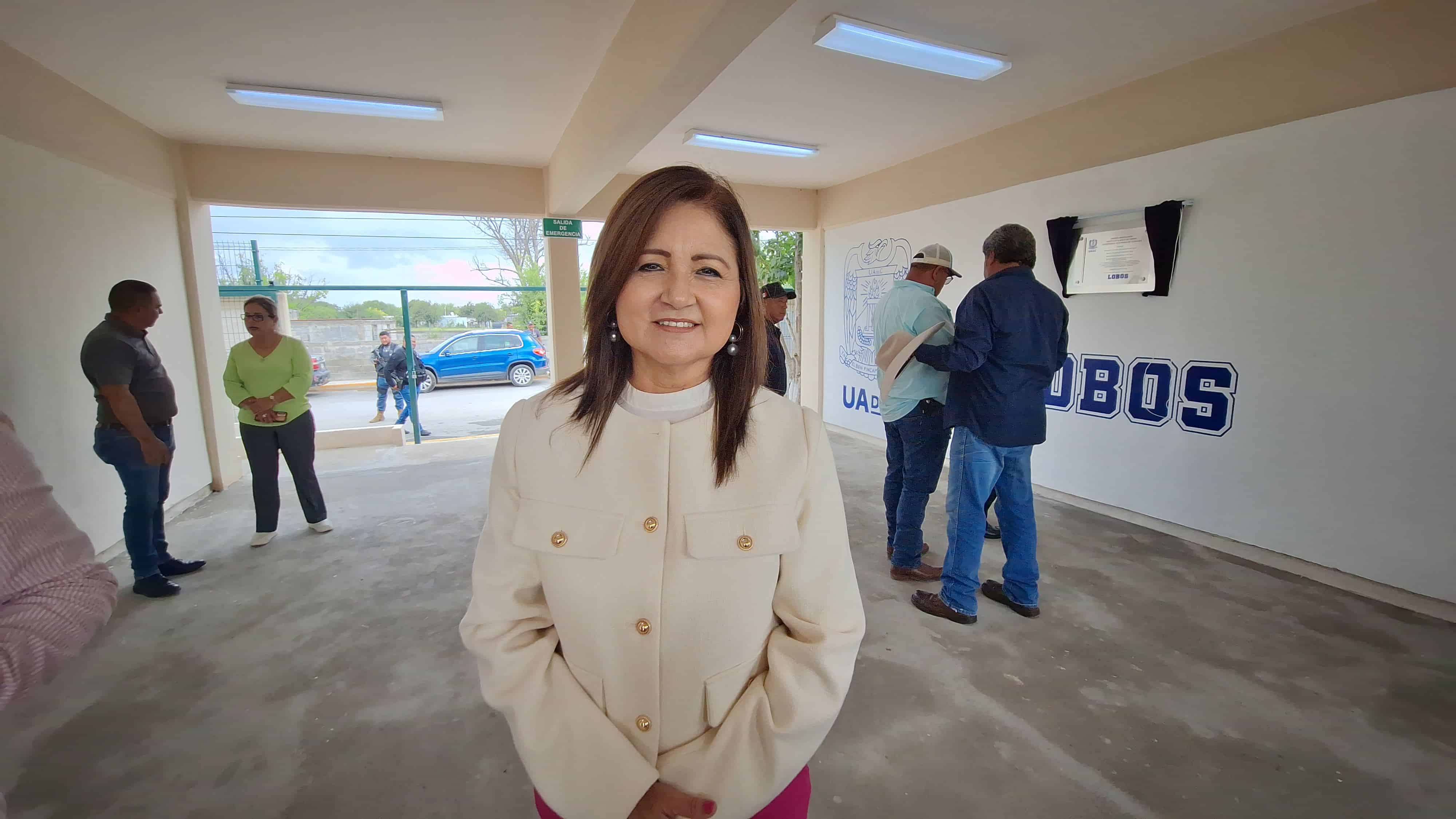 Eloisa Treviño Olalde; directora del Instituto Ejido 8 de Enero.