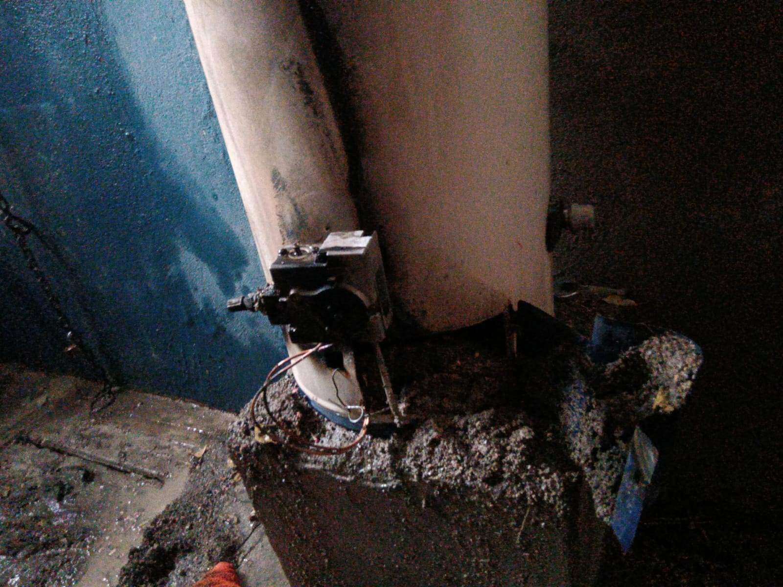 El flamazo se registró en el boiler.
