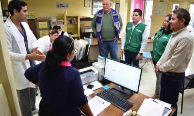 Visita Hugo Lozano  Centro de Salud