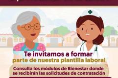 Recluta Bienestar médicos y enfermeras