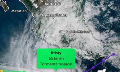 Llega la tormenta Kristy; Será huracán en los próximos días