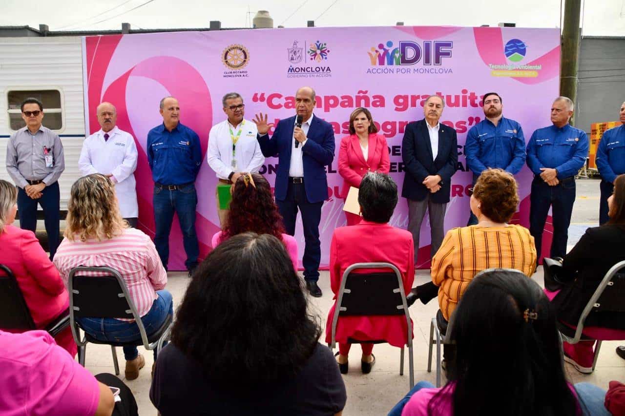 Se inicia la campaña Porque me quiero me cuido, el alcalde Mario Dávila invita a las mujeres de Monclova a realizarse mastografías gratuitas durante la campaña que estará vigente durante un mes.