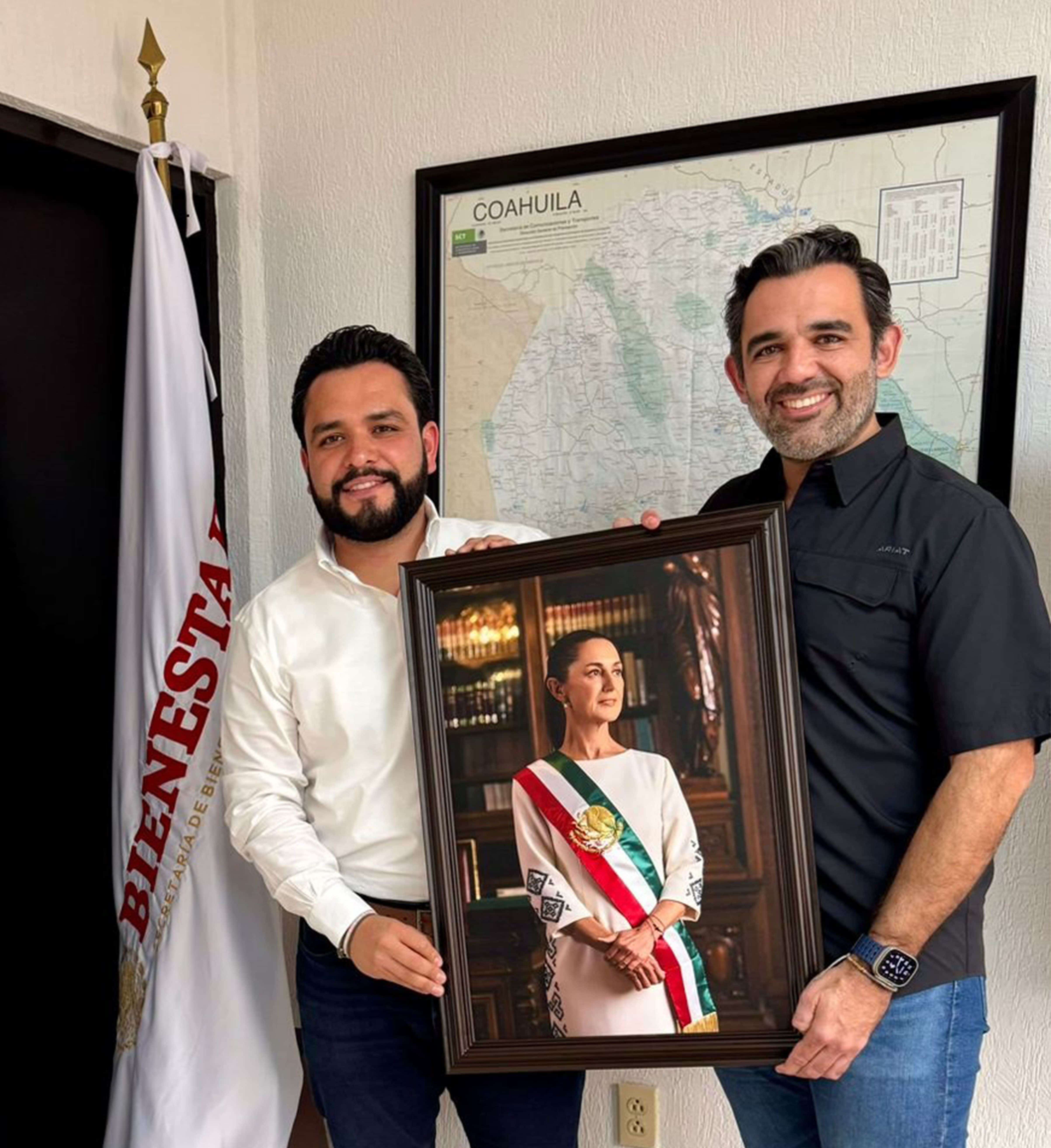 El Diputado Local de Morena, Alberto Hurtado sostuvo una reunión con el Delegado de Bienestar en Coahuila, Américo Villarreal.