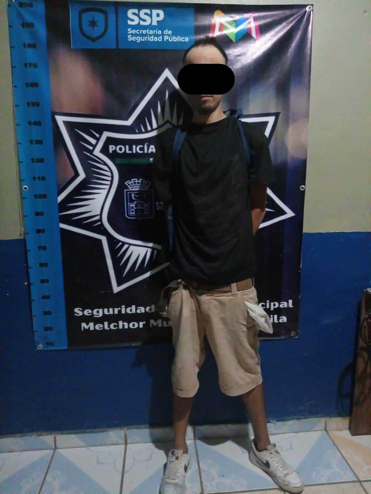 El detenido responde al nombre de Joa N alias “El Cuate”.